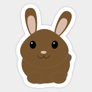 Cute Brown Bunny Sticker